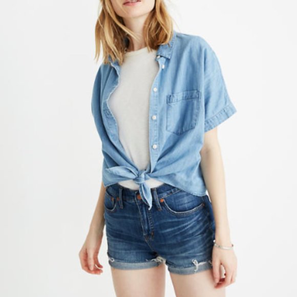 Madewell High Rise Denim Shorts - Picture 5 of 8
